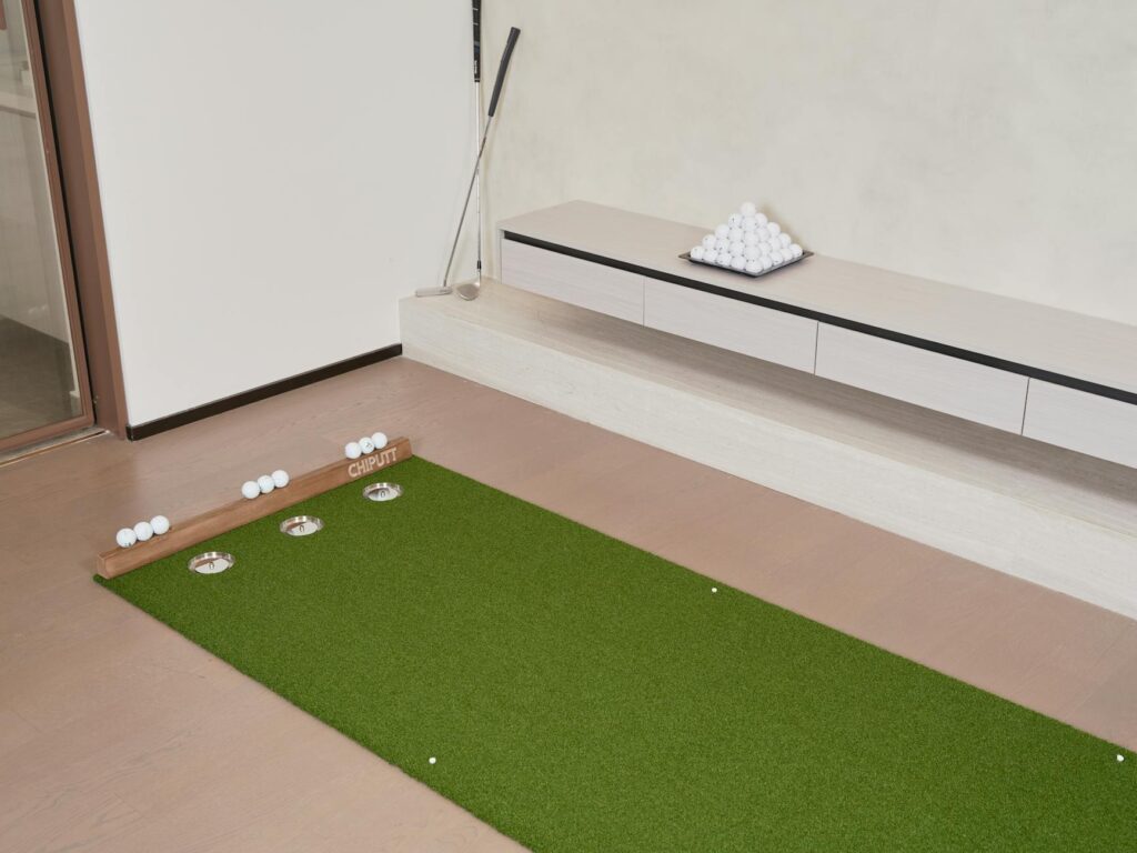 A coach demonstrating putting drills suitable for high altitude. — putting technique high altitude