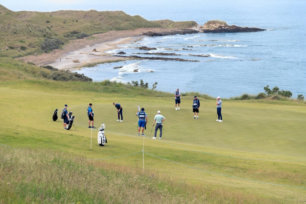 The Dungeness coastline in the background of a lively golf tournament. — Dungeness golf events 2026