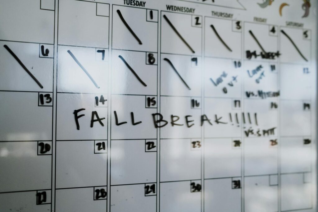 A calendar highlighting key dates for the Dungeness golf tournaments.