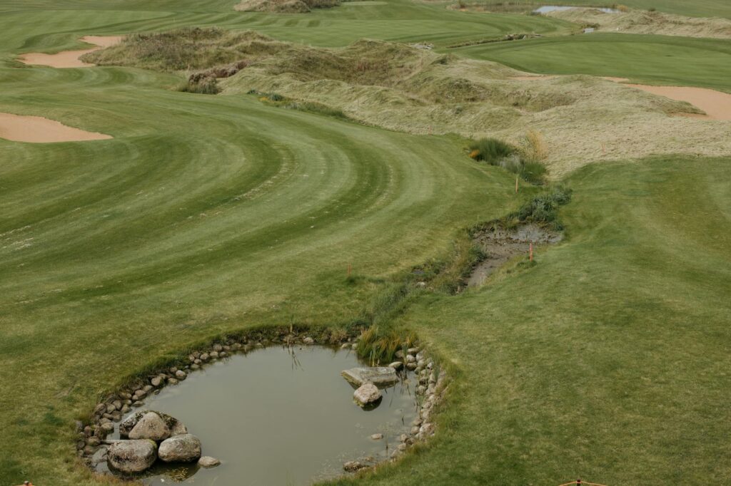 A panoramic view of Whistling Straits with its challenging layout. — best golf courses for women
