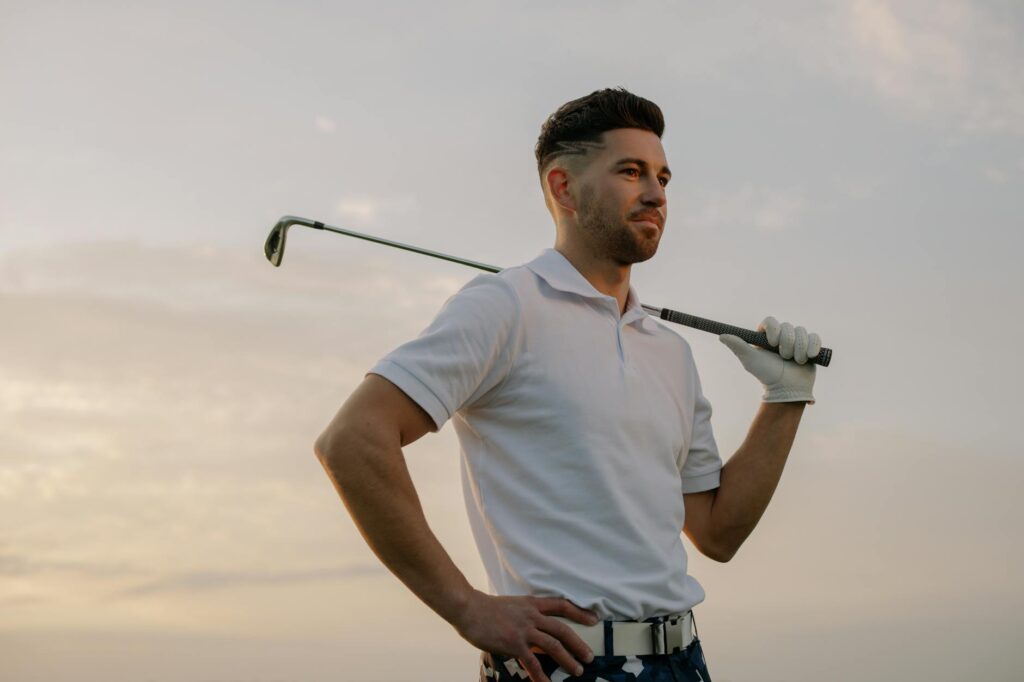 A portrait of a notable Dungeness golfer from the past, celebrating the rich history of golf Dungeness