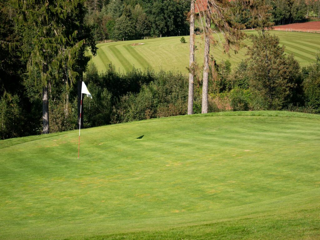 A scenic view of a beginner-friendly golf course with wide fairways. — best golf courses for beginners