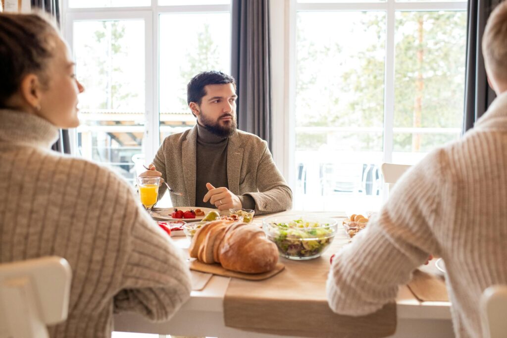 An image of members enjoying a meal at the Dungeness clubhouse, highlighting the dining amenities. — Dungeness golf cour…