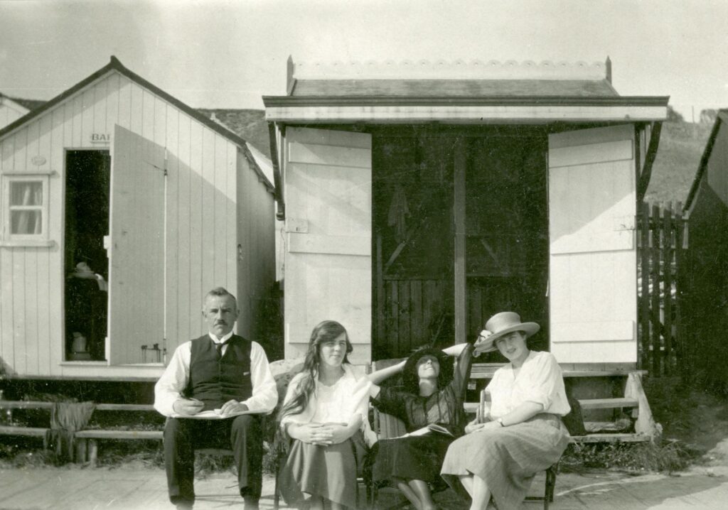 An old photograph of the Dungeness golf course from the early 1900s — history of golf in Dungeness