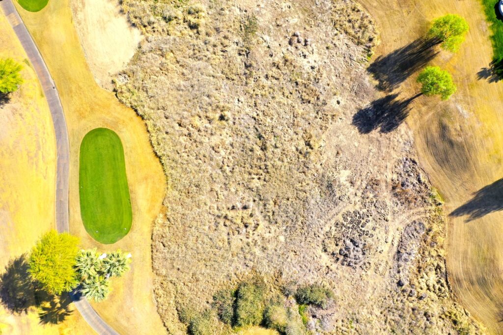 Close-up of the course layout map available in the clubhouse. — Dungeness golf course reviews