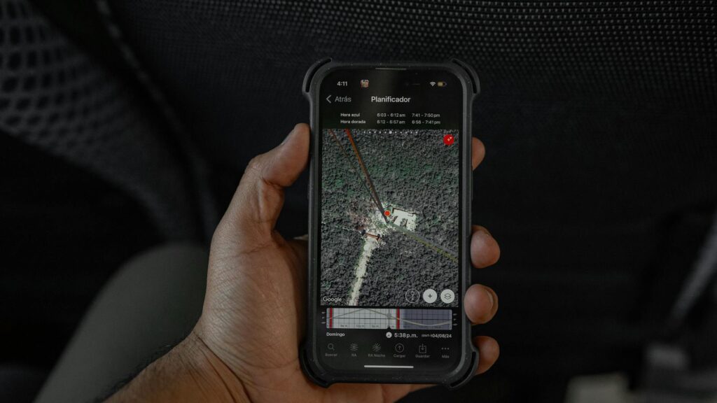 Golf GPS device displayed with a course map. — Dungeness Golf tips