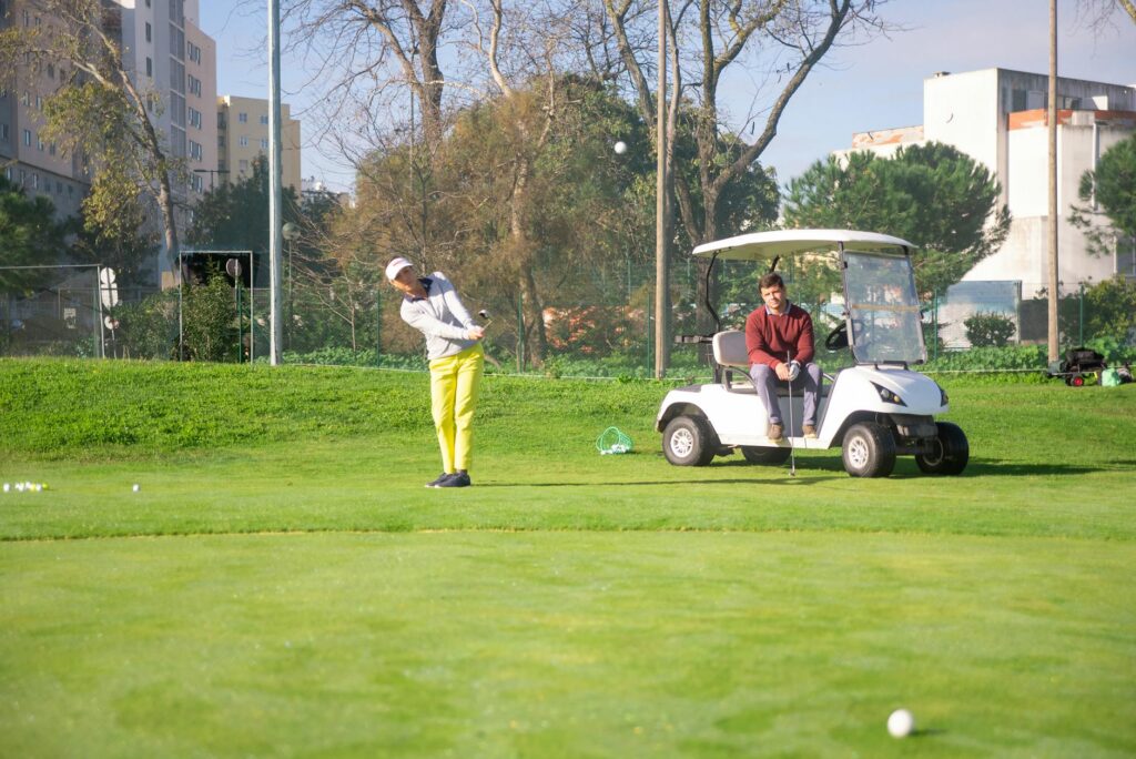 Participants engaging in a local golf competition, showcasing diverse skill levels — Dungeness golf events 2026