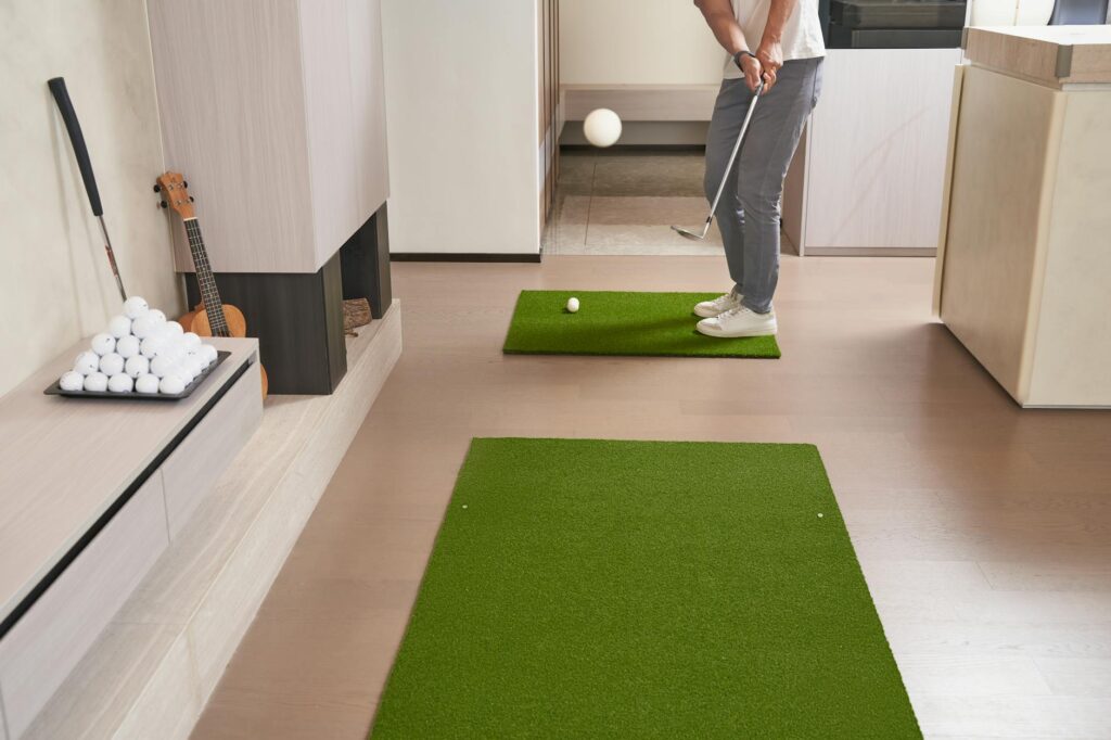 Photos of various putting drills being performed on the green. — perfect putting guide
