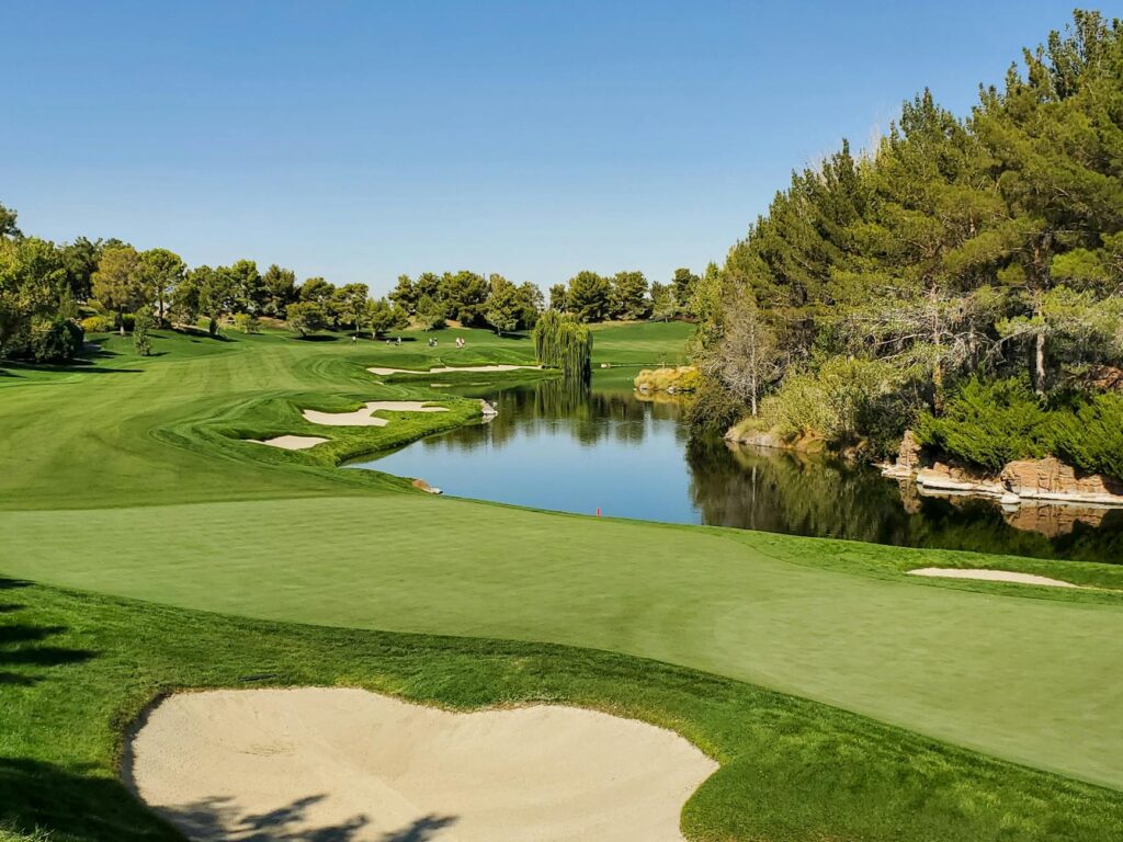 The signature hole at Grayhawk Golf Club surrounded by stunning desert flora. — best golf courses in Arizona