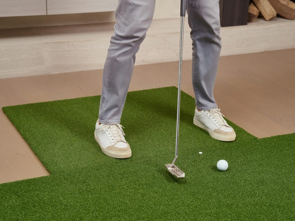 A well-maintained practice area dedicated to short game drills, showcasing various setups. — short game golf skills