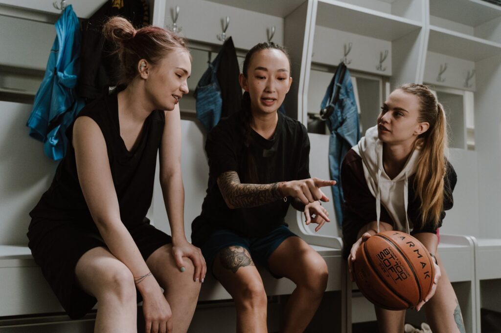 An athlete engaging in positive self-talk before a shot. — golf mental game