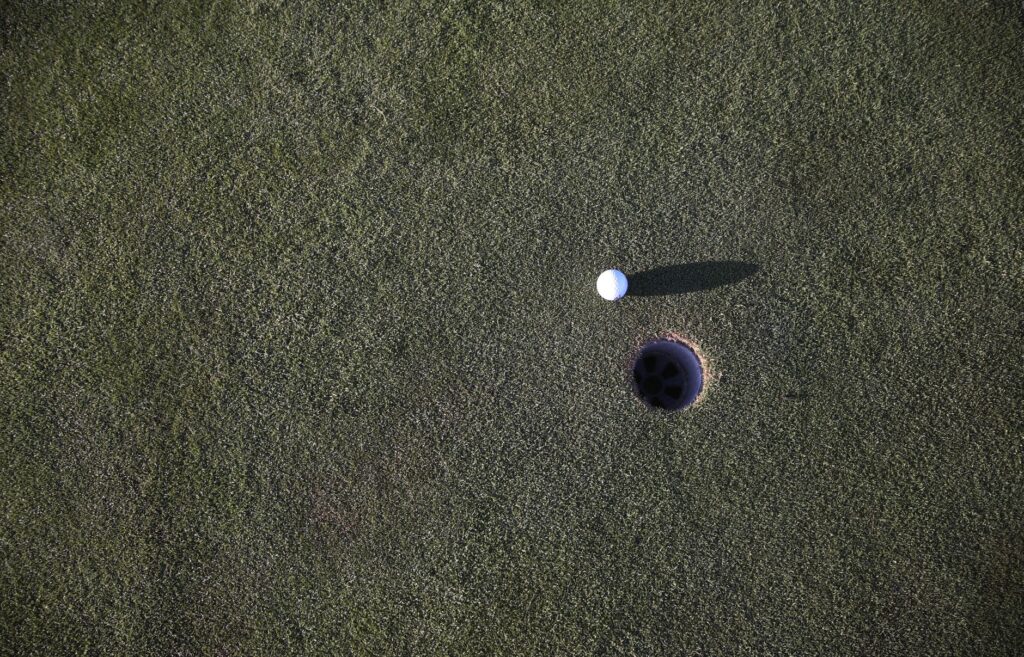 Close-up of a well-manicured green at a Dungeness golf course. — best Dungeness golf courses