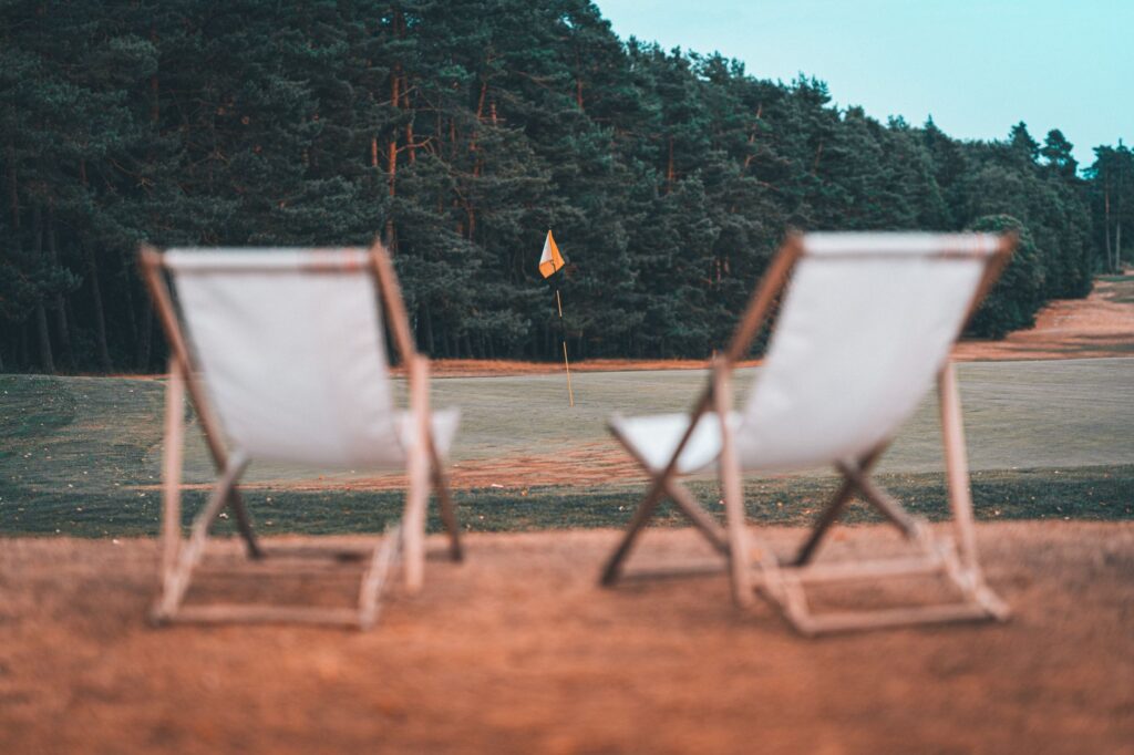 Local dining options near Dungeness Golf with outdoor seating. — Dungeness Golf summer 2026