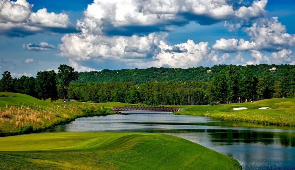 A scenic golf course that highlights the destination for traveling golfers. — golf travel checklist
