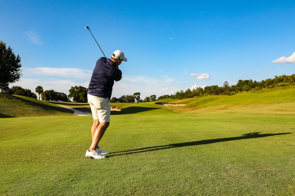 A visual representation of swing path corrections to help fix fat shots