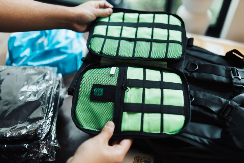 An image of essential golf gear packed for the trip. — Dungeness golf trip planning