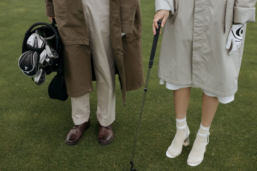 Golf shoes with good traction designed for wet conditions. — golf in rain tips