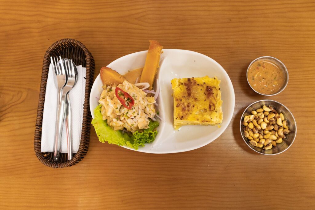 A delicious meal served at a restaurant popular among local golfers. — golf trip to Dungeness guide