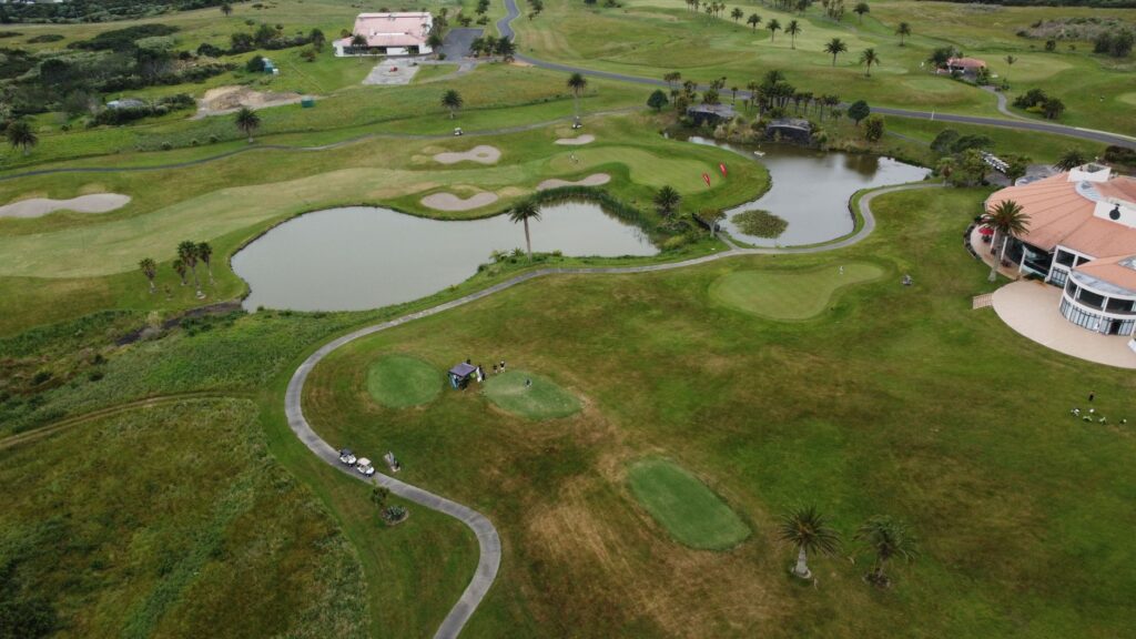 A modern-day view of the Dungeness golf course, highlighting current facilities. — history of Dungeness golf courses