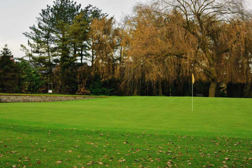 A scenic autumn landscape at a Dungeness golf course — best time to play golf Dungeness