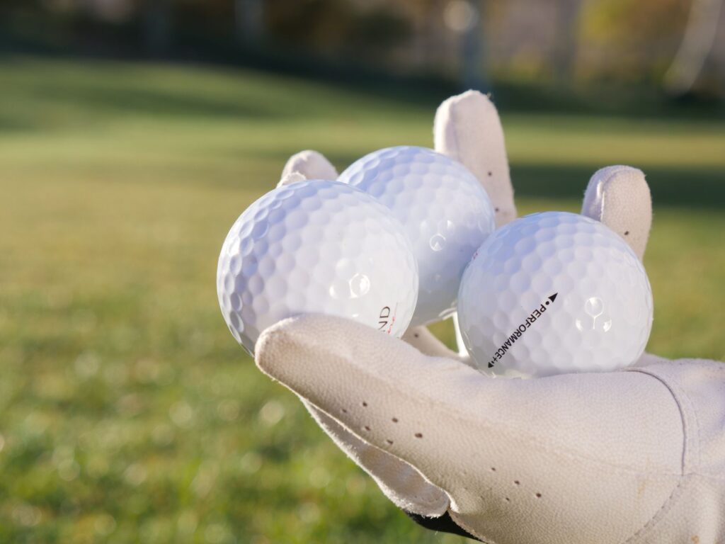 A selection of recommended golf balls for Dungeness conditions. — choosing golf clubs Dungeness