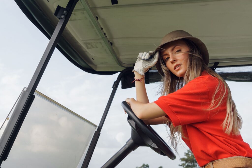 An array of golf accessories suited for windy weather, like gloves and hats. — golf equipment Dungeness