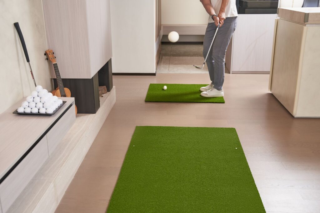Before and after images showing swing mechanics improvement. — golf swing power