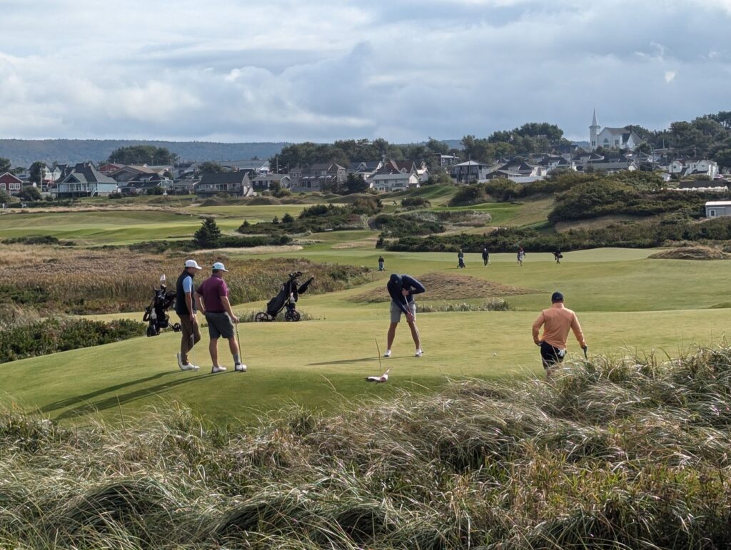 Inside view of the clubhouse facilities at Dungeness Golf Club history